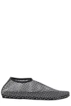 Christopher Esber Mesh Ballerina Flats With Micro Crystals Women In Black