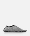 Christopher Esber Mesh Ballerina Flats With Micro Crystals Women In Black