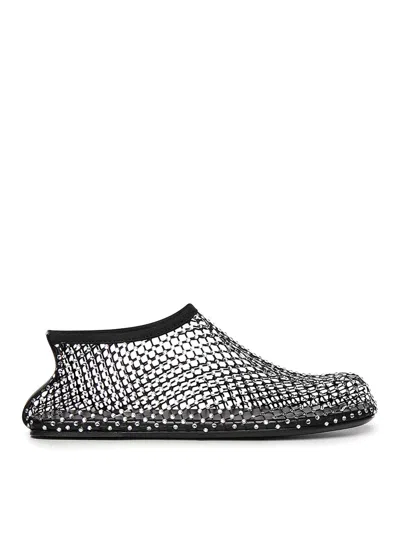 Christopher Esber Minette Mesh Ballerina With Crystals In Black