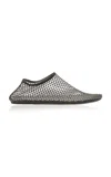 Christopher Esber Minette Crystal-embellished Mesh Flats In Black