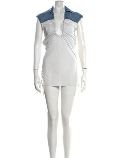 Pre-owned Christopher Esber Mini Dress In Neutrals