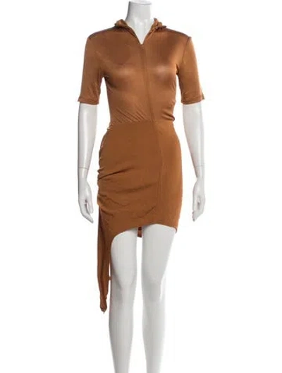 Pre-owned Christopher Esber Mini Dress In Orange