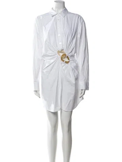 Pre-owned Christopher Esber Mini Dress In White
