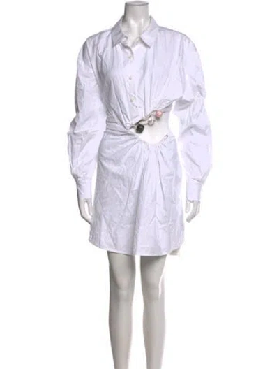 Pre-owned Christopher Esber Mini Dress In White