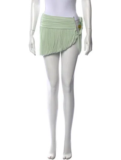 Pre-owned Christopher Esber Mini Skirt In White