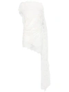 Christopher Esber Floating Lace Mini Dress In White