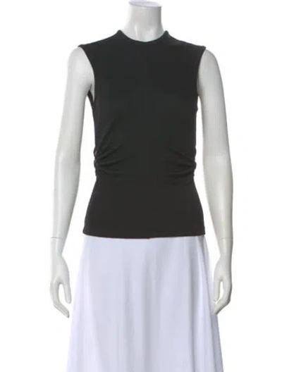 Pre-owned Christopher Esber Mock Neck Sleeveless Top In Black