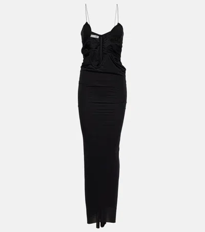 CHRISTOPHER ESBER MOLDED VENUS JERSEY MAXI DRESS