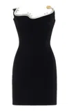 Christopher Esber Mollusk Sculpted Knit Mini Dress In Black