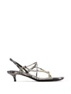 Christopher Esber Molten Heeled Sandals In Multi