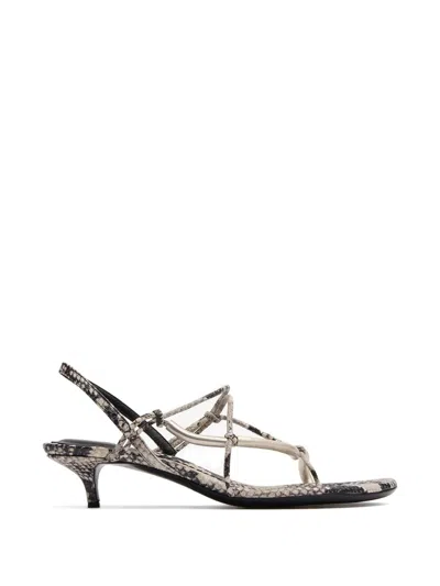 Christopher Esber Molten Heeled Sandals In Multi