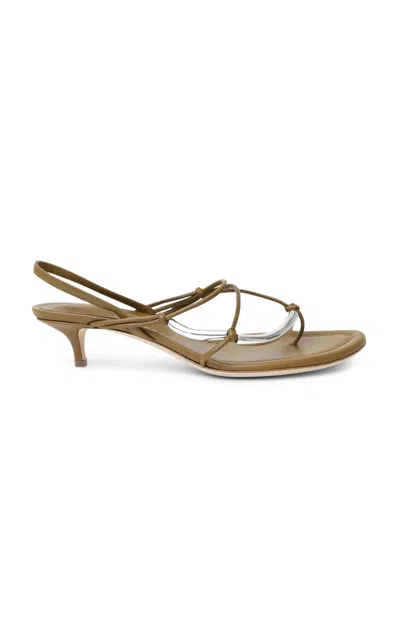 Christopher Esber Molten Micro Heel In Brown