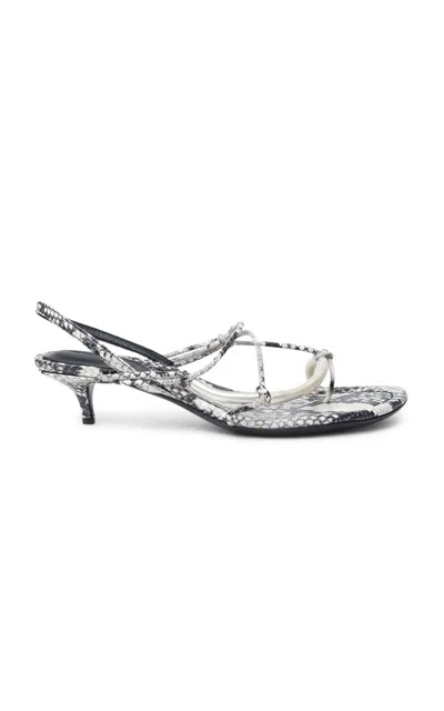 Christopher Esber Molten Micro Heel In Gray