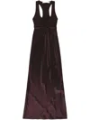 Christopher Esber Burgundy Monument Cami Maxi Dress In Brown