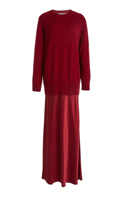 Christopher Esber Monument Long Dress In Red