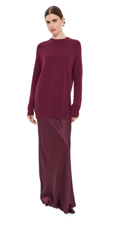 Christopher Esber Monument Long Dress Barolo In Purple