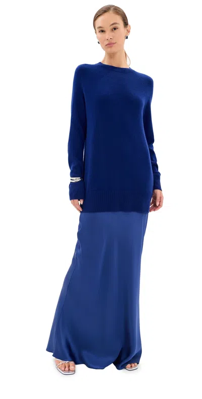 Christopher Esber Monument Long Silk Dress Ink