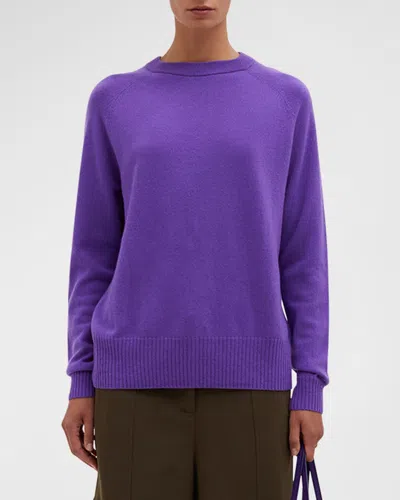 Christopher Esber Monument Open Twist Cashmere Sweater In Purple