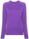 Christopher Esber Monument Open Twist Cashmere Sweater In Purple