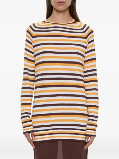 Christopher Esber Monument Stripe-knit Long Dress In Multi
