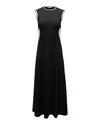 Christopher Esber Negative Space Rib Maxi Dress In Black Polyester In Black