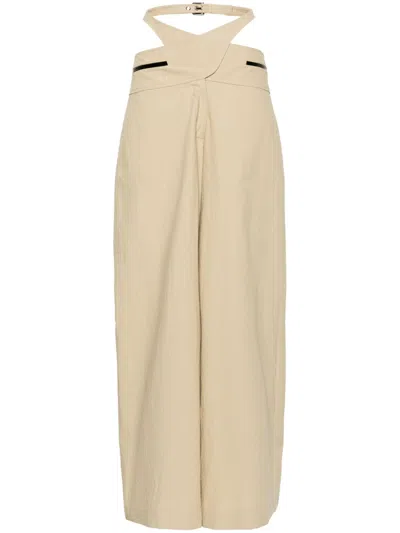 Christopher Esber Mason Wide-leg Trousers In Neutrals