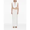Christopher Esber Side Ruched Skirt In Neutral