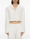 Christopher Esber Noa Hooded Jacket In White