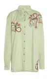 Christopher Esber Noctelle Lace Cotton Shirt