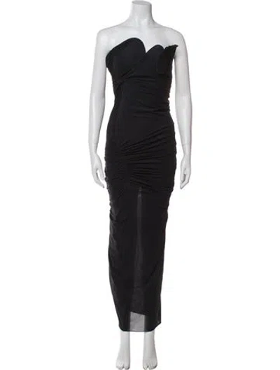 Pre-owned Christopher Esber Nylon Knee-length Dress In Black