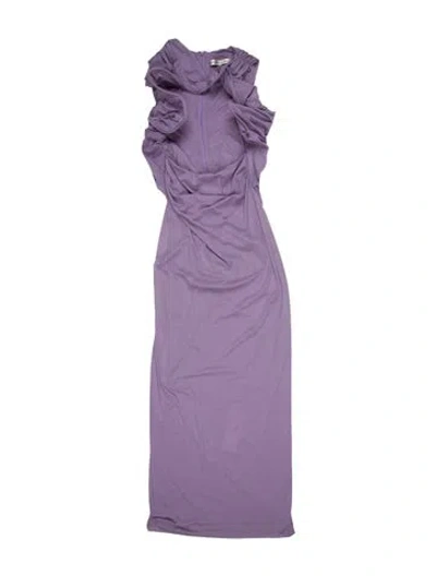 Pre-owned Christopher Esber Nylon Long Dress In Purple