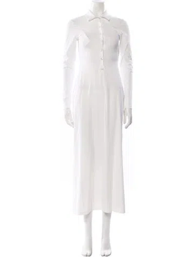 Pre-owned Christopher Esber Nylon Long Dress In White