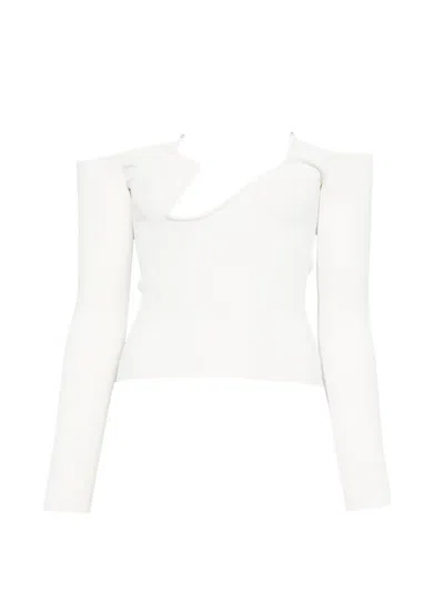 Christopher Esber Odessa Long-sleeve Top In White