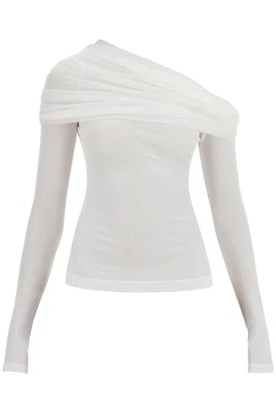 Christopher Esber 'off-shoulder Sonora Top In In White