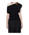 Christopher Esber Off-shoulder Sweater In Black