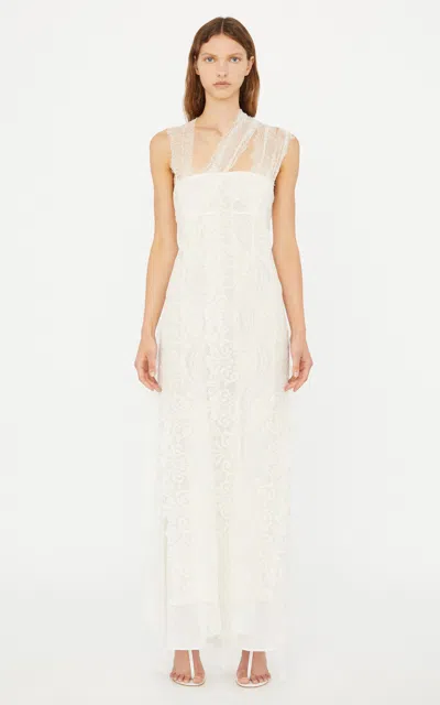 Christopher Esber Olivia Heirloom Layered Silk-blend Dress In White