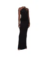 Christopher Esber Drapiertes Abendkleid Mit Wellenspule In Black