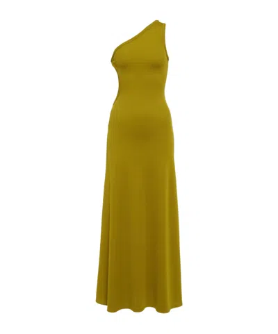 Christopher Esber One-shoulder Dress In Green