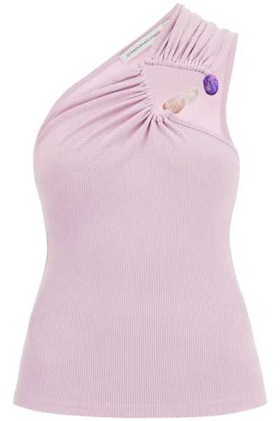 Christopher Esber One-shoulder Top With In Pink