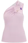 Christopher Esber One-shoulder Top With In Pink Tourmaline (pink)