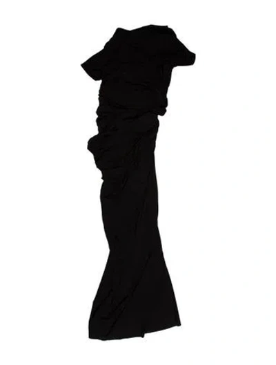 Pre-owned Christopher Esber One-shoulder Long Dress In White