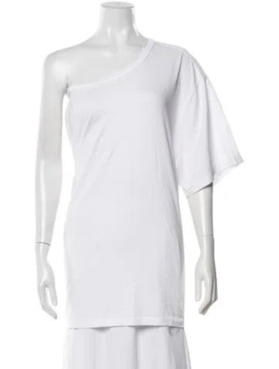 Pre-owned Christopher Esber One-shoulder Short Sleeve Top In Neutrals