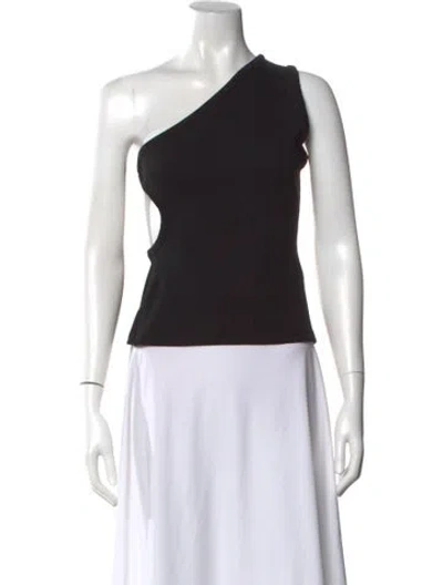 Pre-owned Christopher Esber One-shoulder Sleeveless Top In Black