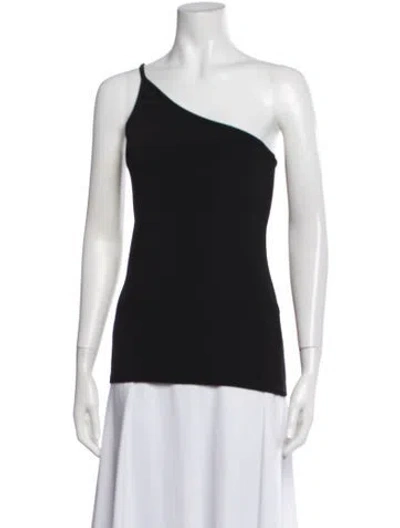 Pre-owned Christopher Esber One-shoulder Sleeveless Top In Black