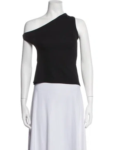 Pre-owned Christopher Esber One-shoulder Sleeveless Top In Black
