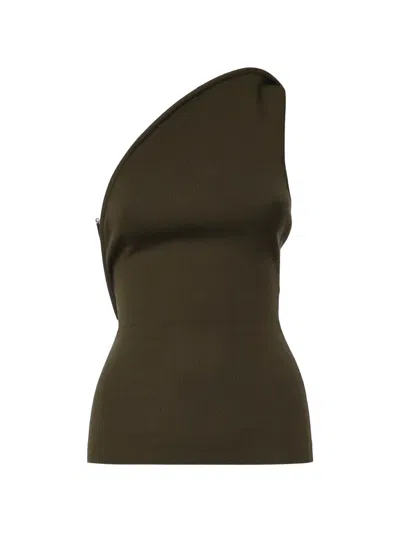 Christopher Esber One-shoulder Top In Green