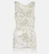 Christopher Esber Sequinned Mini Dress In White