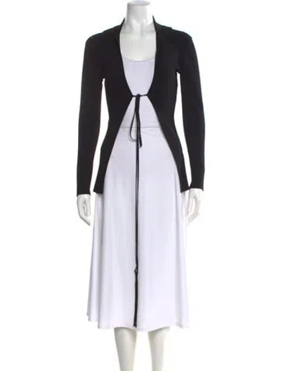 Pre-owned Christopher Esber Open Front Sweater In Black