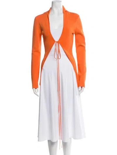 Pre-owned Christopher Esber Open Front Sweater In Orange
