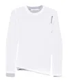 Christopher Esber Sheer Overlay Peephole T-shirt In White